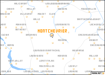 map of Montchevrier