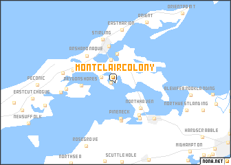 map of Montclair Colony