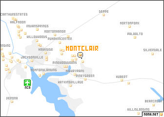 map of Montclair