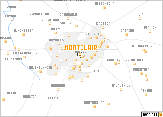 map of Montclair