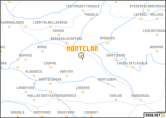 map of Montclar