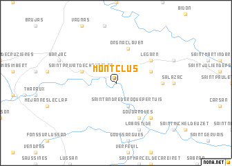 map of Montclus