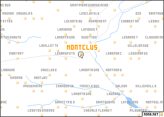 map of Montclus