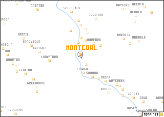 map of Montcoal