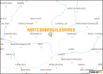 map of Montcombroux-les-Mines