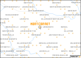 map of Montcornet