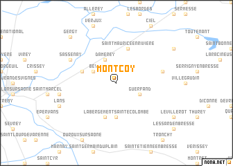 map of Montcoy