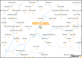 map of Montcusel