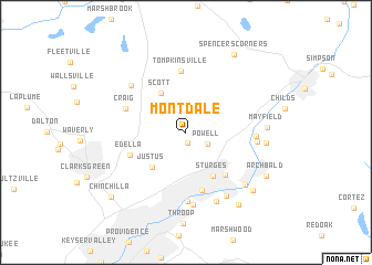 map of Montdale