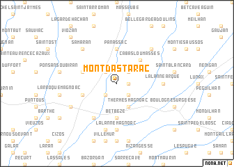 map of Mont-dʼAstarac