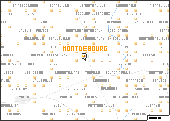 map of Mont-de-Bourg