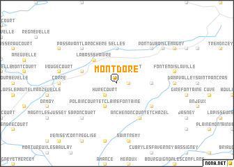 map of Montdoré