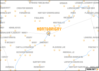 map of Mont-dʼOrigny