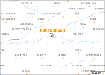 map of Montdragon