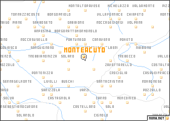 map of Monte Acuto