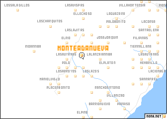 map of Monteada Nueva