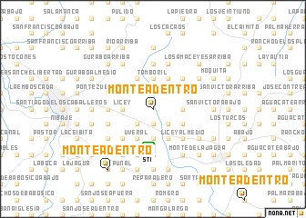 map of Monte Adentro