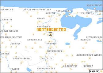 map of Monte Adentro