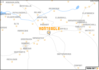 map of Monteagle