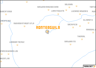 map of Monte Águila