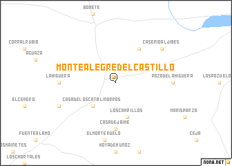 map of Montealegre del Castillo