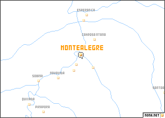 map of Monte Alegre