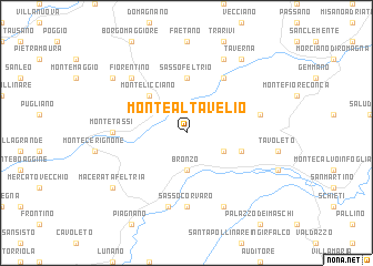 map of Monte Altavelio