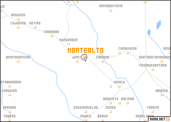 map of Monte Alto