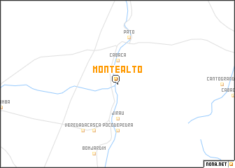 map of Monte Alto