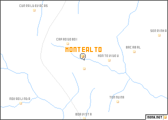 map of Monte Alto