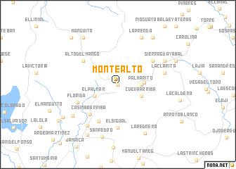 map of Monte Alto
