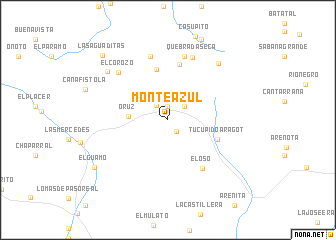 map of Monte Azul