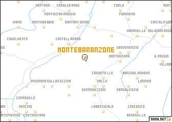 map of Montebaranzone