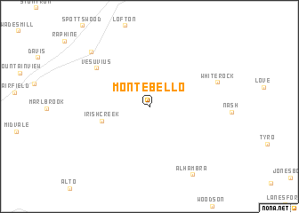 map of Montebello