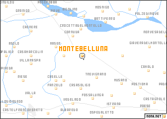 map of Montebelluna