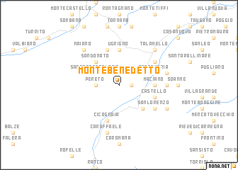 map of Monte Benedetto