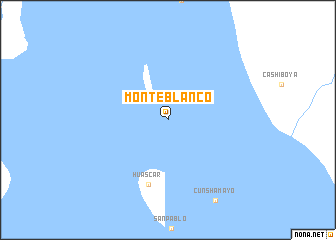 map of Monte Blanco