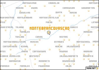 map of Monte Branco Vascão