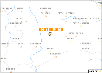 map of Montebuono