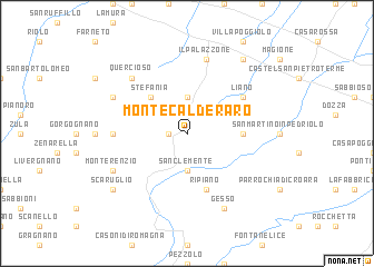 map of Montecalderaro