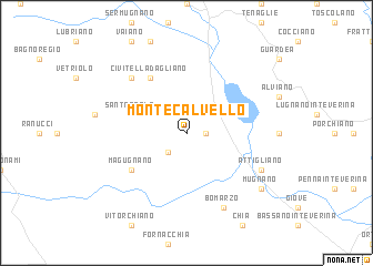 map of Montecalvello