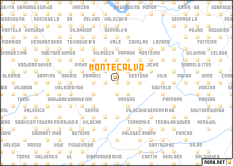 map of Monte Calvo