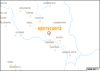 map of Montecanto