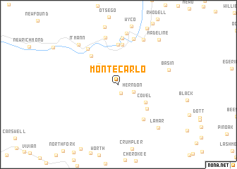 map of Montecarlo