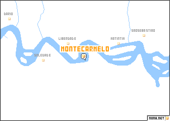 map of Monte Carmelo