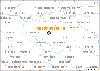 map of Montecastello