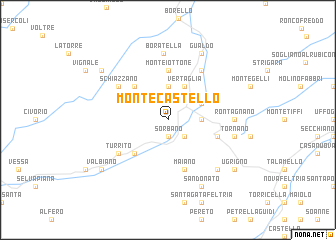 map of Montecastello