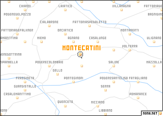 map of Montecatini