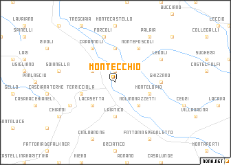 map of Montecchio