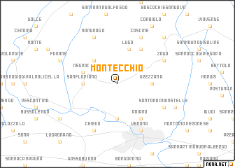 map of Montecchio